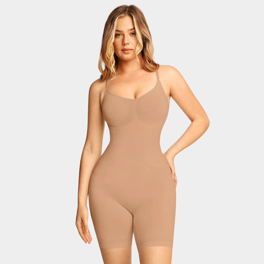 Pack of 2 - Beige+Black - Shaping Bodysuit Valentina™